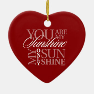 You Are My Sunshine Ceramic Tree Decoration