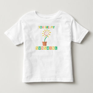 You Are My Sunshine: Cheerful Sunflower Design Toddler T-Shirt