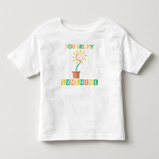 You Are My Sunshine: Cheerful Sunflower Design Toddler T-Shirt
