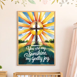 You Are My Sunshine Christian Nursery Wall Art