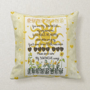 You are my sunshine. cushion