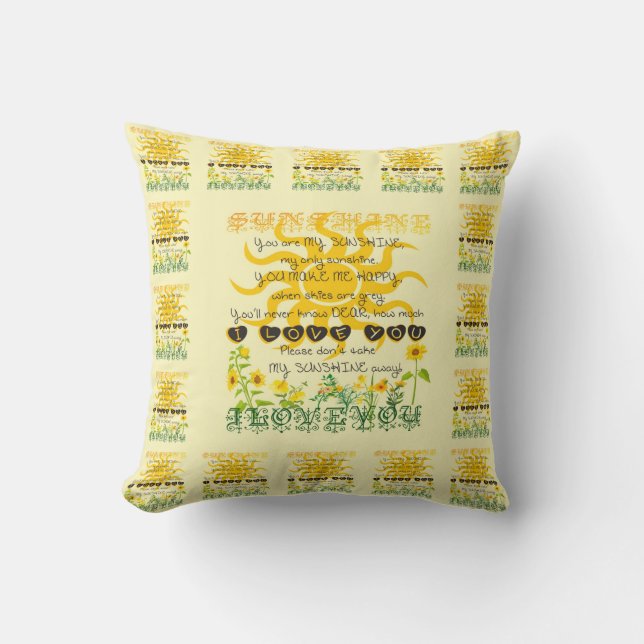 You are my sunshine. cushion (Front)