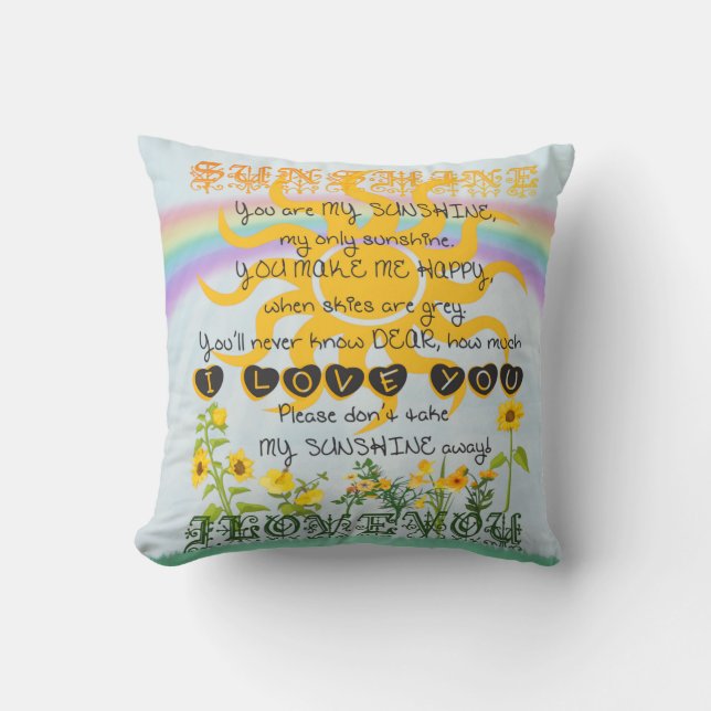 You Are My Sunshine Cushion (Front)