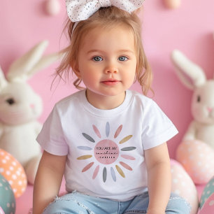 You Are My Sunshine   Cute Rainbow Pastel Toddler T-Shirt