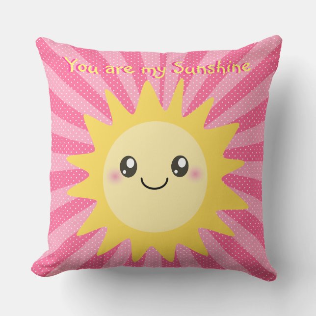 You are my Sunshine cute sun Cushion (Front)