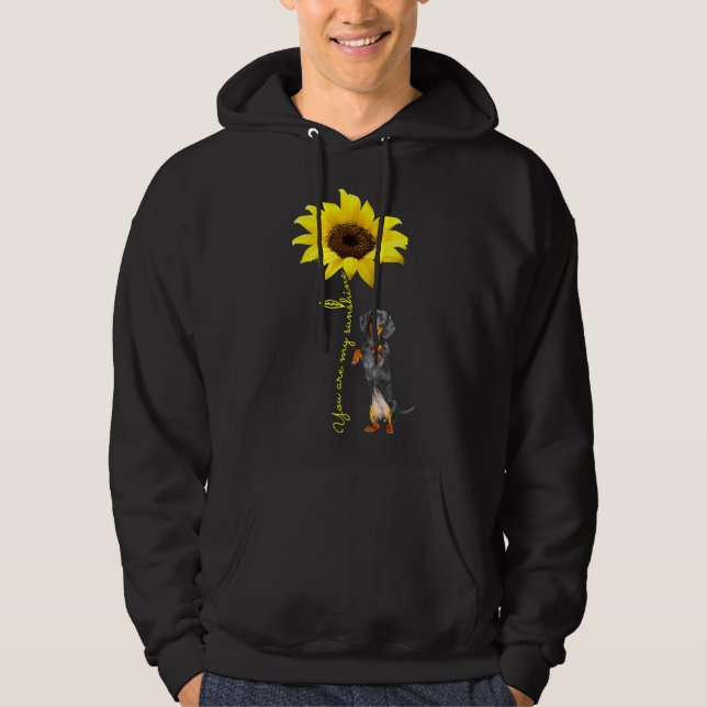 You Are My Sunshine Dachshund Funny Dog Mum Dad Do Hoodie (Front)