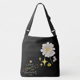 "You Are My Sunshine Daisy Crossbody Bag Cute Bl