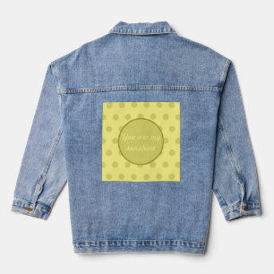 You Are My Sunshine Denim Jacket (Butter Yellow)