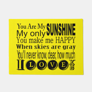 You Are My Sunshine Doormat