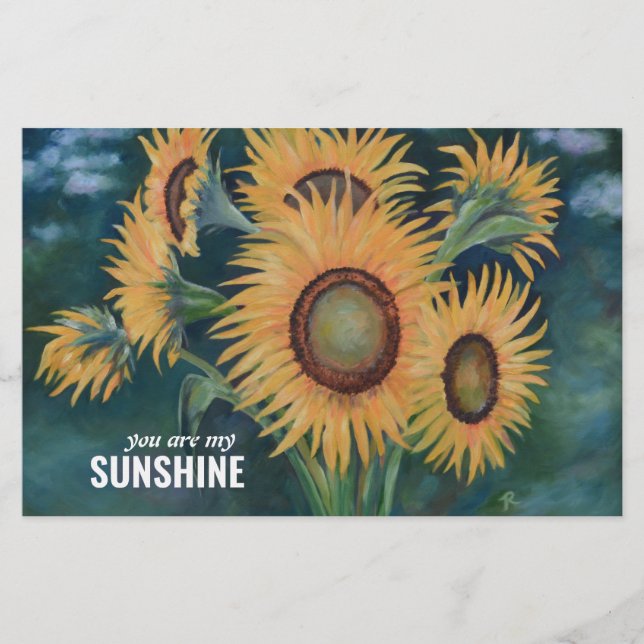 You are My Sunshine Flat Greeting Card (Front)