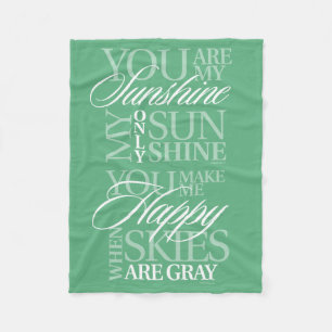 You Are My Sunshine Fleece Blanket