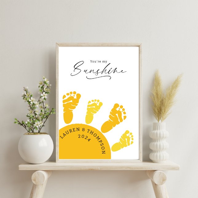 You Are My Sunshine Footprints Poster (Creator Uploaded)