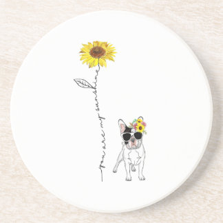 You Are My Sunshine French Bulldog Gift Coaster