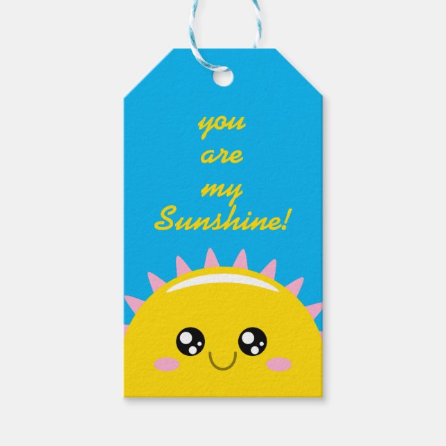 you are my sunshine! gift tags (Front)