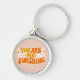 You Are My Sunshine Groovy Graphic Key Ring