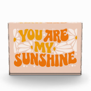You Are My Sunshine Groovy Graphic Photo Block