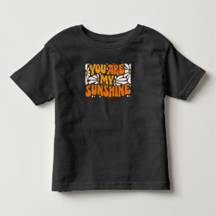 You Are My Sunshine Groovy Graphic Toddler T-Shirt