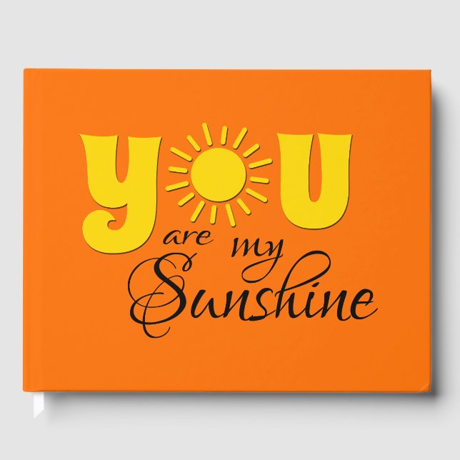 You are my sunshine guest book (Front)