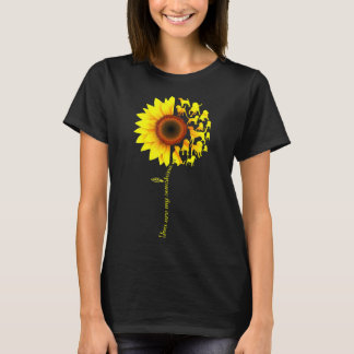 You Are My Sunshine Half Sunflower Beagle T-Shirt