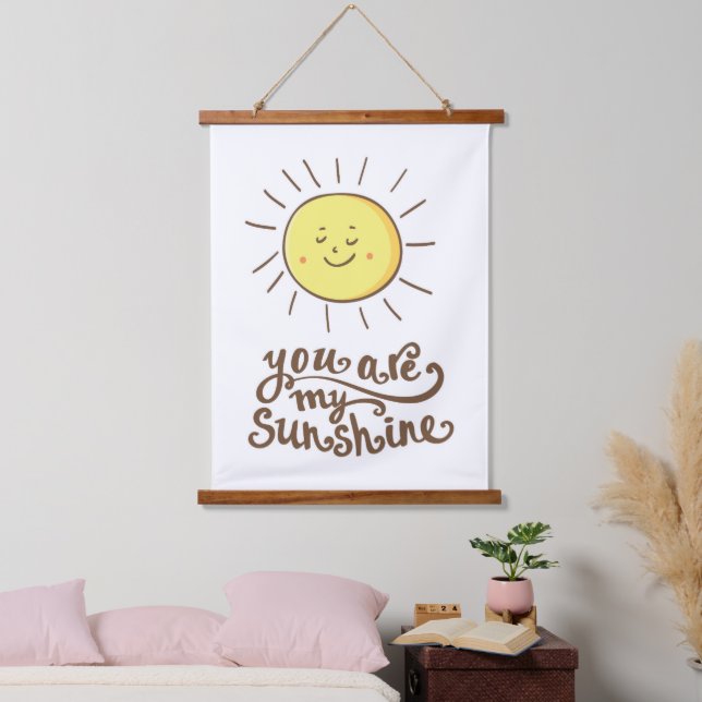 You Are My Sunshine Hanging Tapestry (Bedroom)