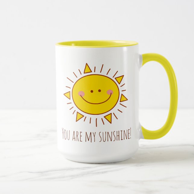 You Are My Sunshine Happy Cute Sunny Day Mug (Right)