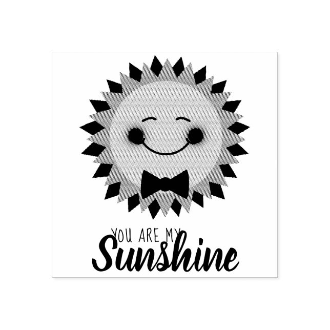 You Are My Sunshine Happy Sun Rubber Stamp (Imprint)