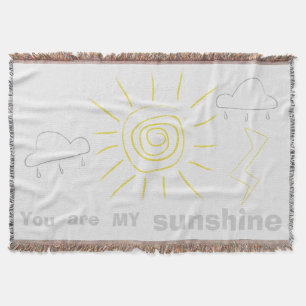 You Are MY Sunshine "Inspirational Quotes" Throw Blanket