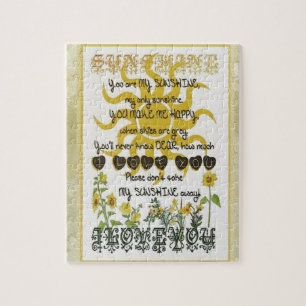 You are my sunshine jigsaw puzzle