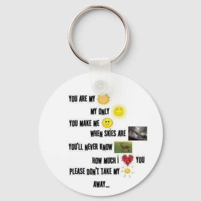 You are my sunshine - Keychain (Front)
