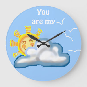 You are my sunshine large clock