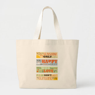 You Are My Sunshine Large Tote Bag