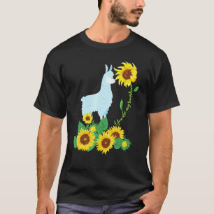 You Are My Sunshine Llama Sunflower Animal T-Shirt