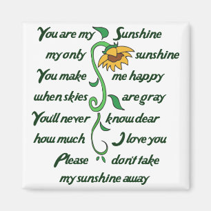 You are my Sunshine Magnet