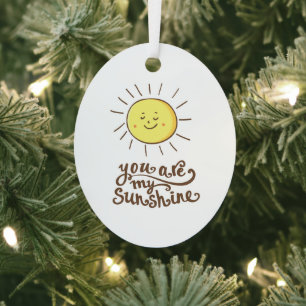You Are My Sunshine Metal Tree Decoration