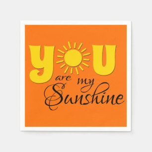You are my sunshine napkin