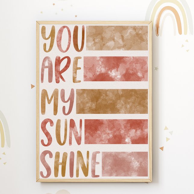 You are my Sunshine Nursery Print Kids Room Poster (Creator Uploaded)