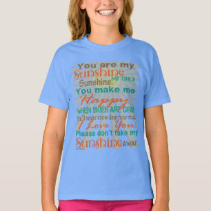 You are my Sunshine Orange/Teal T-Shirt