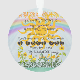 You Are My Sunshine Ornament