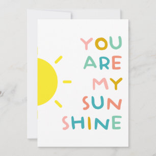 You Are My Sunshine Pastels Card