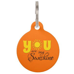 You are my sunshine pet tag