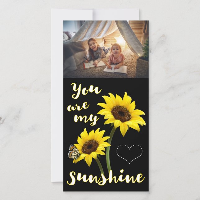 You are my Sunshine Photo Holiday Card (Front)