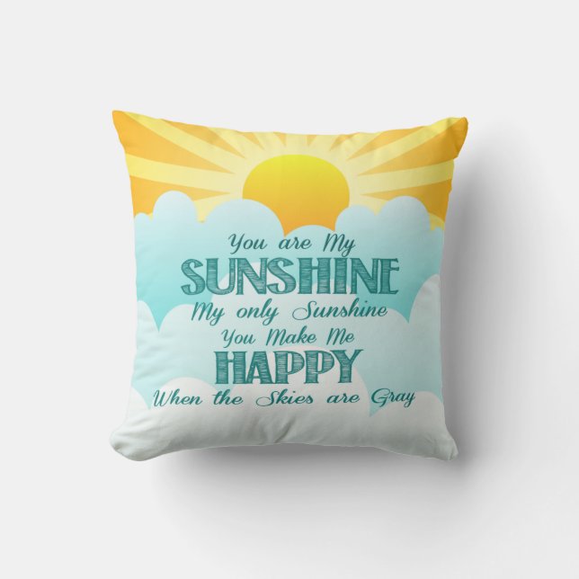 You are My Sunshine Pillow (Front)