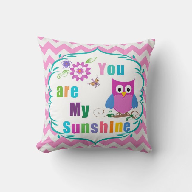 You Are My Sunshine Pillow (Front)