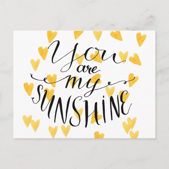 You Are My Sunshine Postcard (Front)