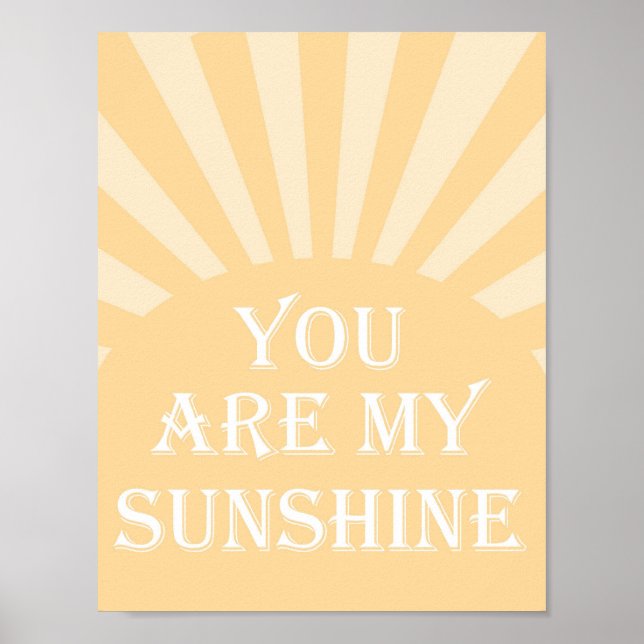 you are my sunshine poster (Front)