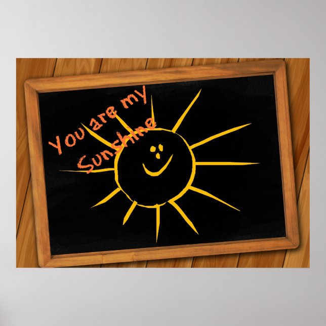 You are My Sunshine Poster (Front)