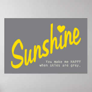 You Are My Sunshine Poster