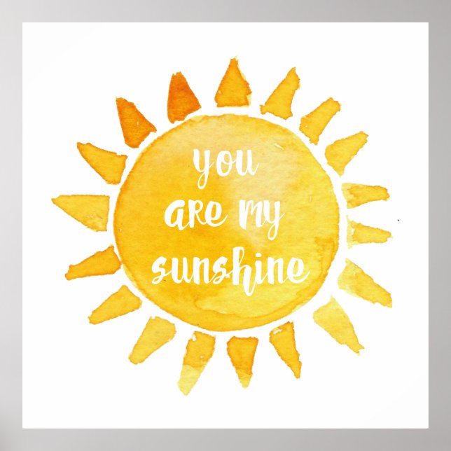 You are my sunshine  poster (Front)