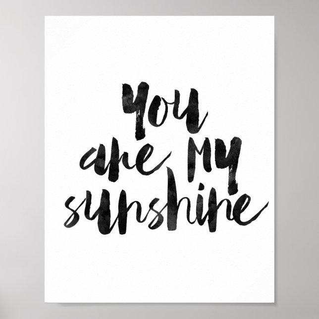 You Are My Sunshine Poster (Front)