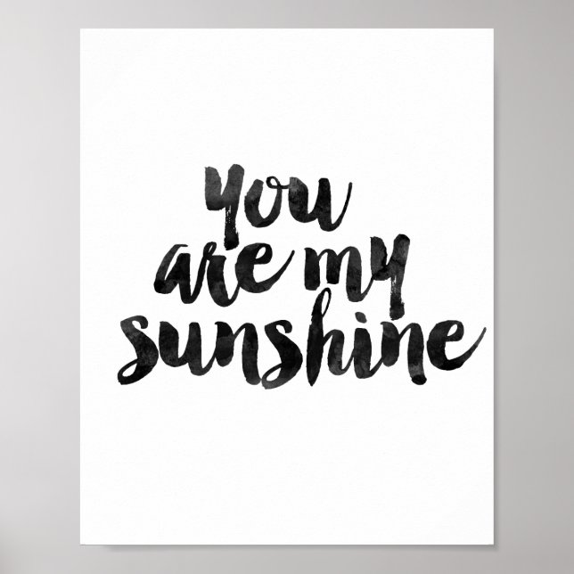 You Are My Sunshine Poster (Front)